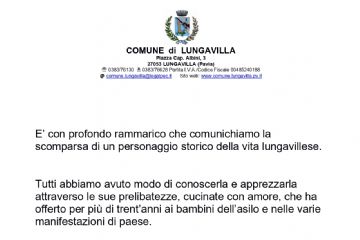 Messaggio di condoglianze